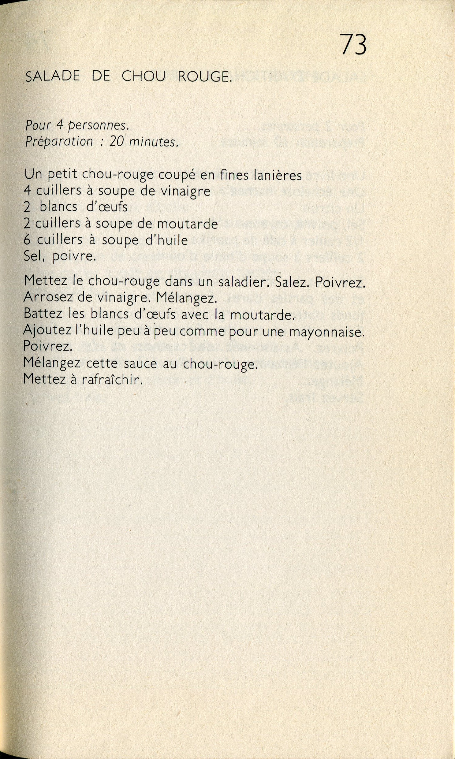 Manuscrit de Salade De Chou Rouge