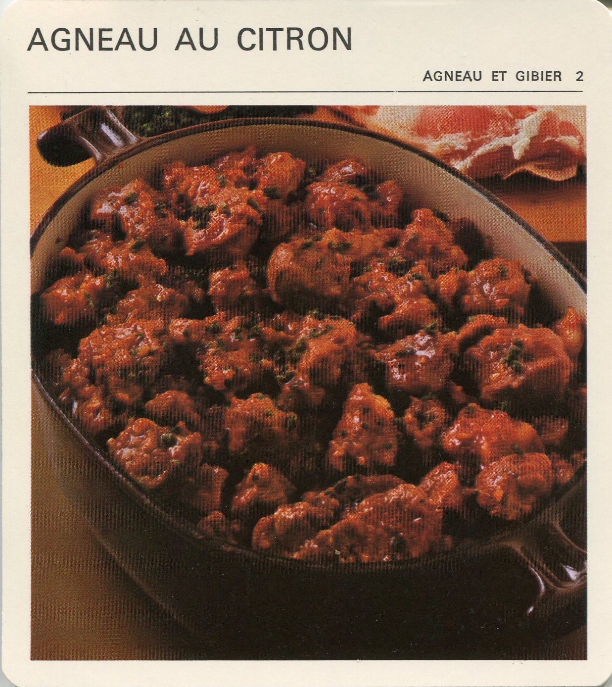 Manuscrit de Agneau Au Citron