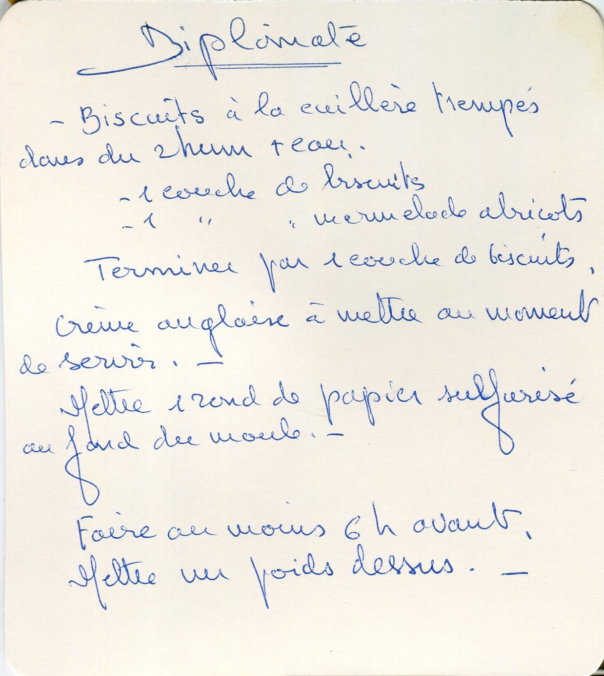 Manuscrit de Diplomate