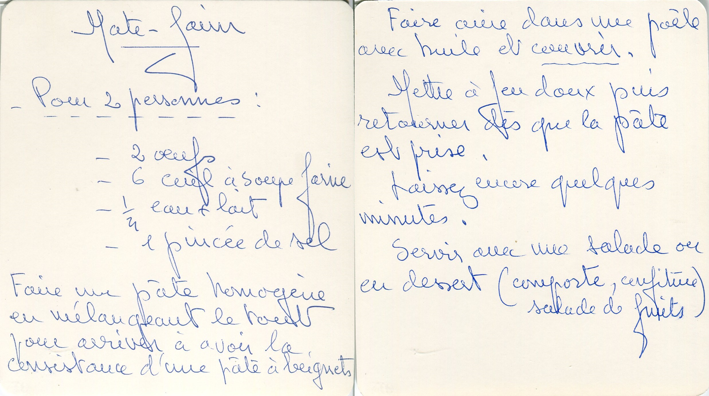 Manuscrit de Matefaim