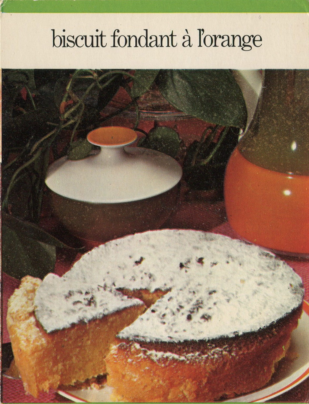 Manuscrit de Biscuit Fondant À L'Orange