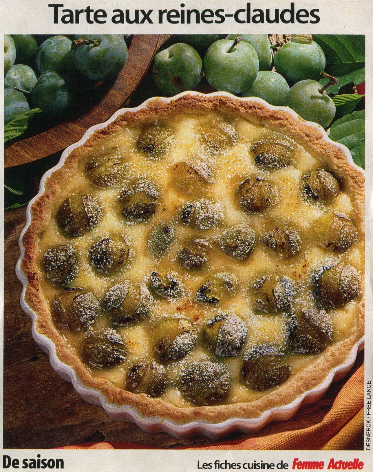 Manuscrit de Tarte Aux Reines-Claudes