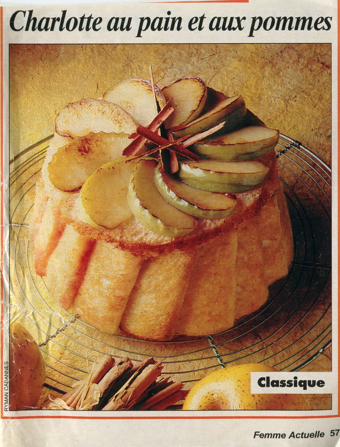 Manuscrit de Charlotte Au Pain Et Aux Pommes