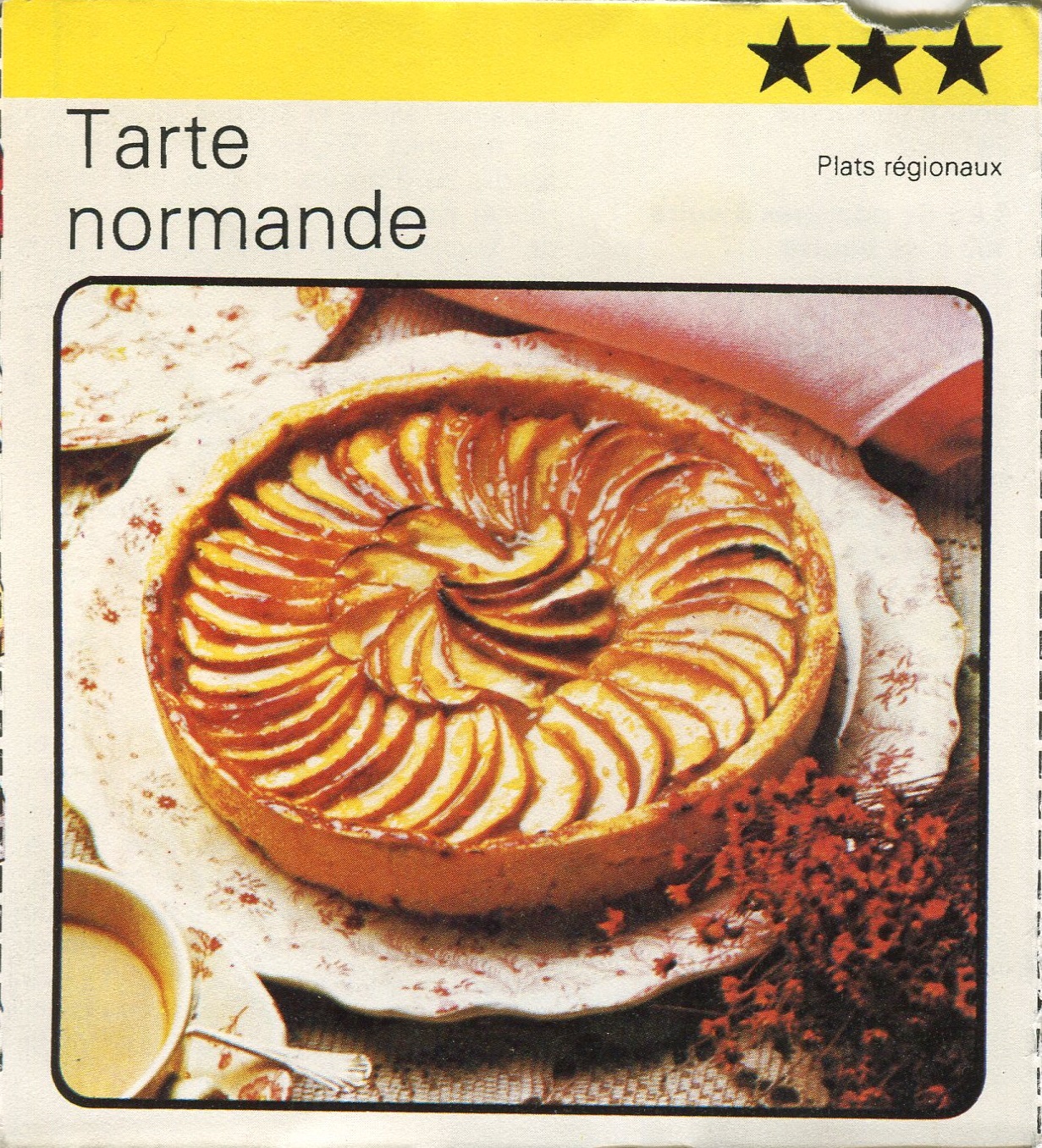 Manuscrit de Tarte Normande