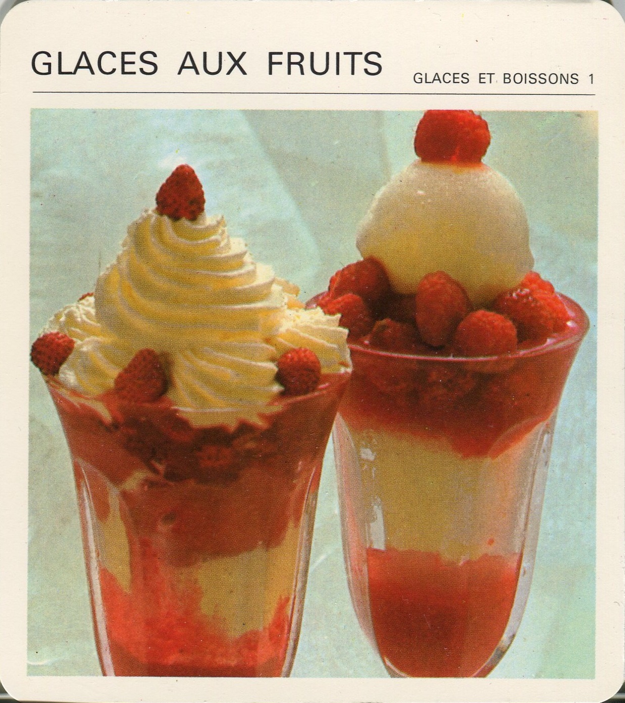 Manuscrit de Glaces Aux Fruits